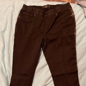 Black biker type pants